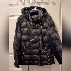LUCKY BRAND WOMENS BLACK PUFFER JACKET JACKET sz LG